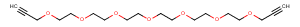 Bis-propargyl-PEG6 Chemical Structure