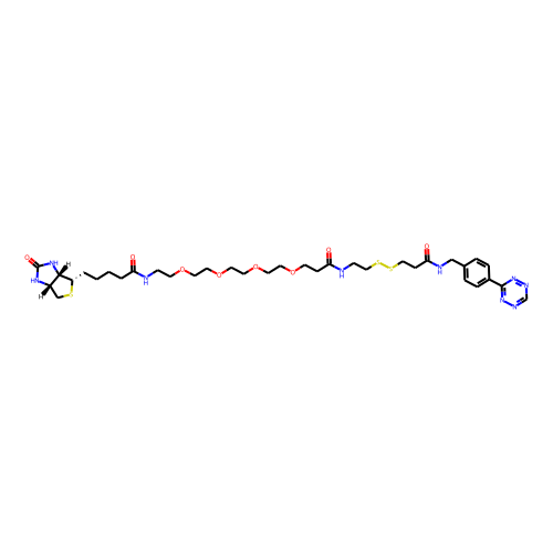 Tetrazine-SS-PEG4-Biotin Chemical Structure