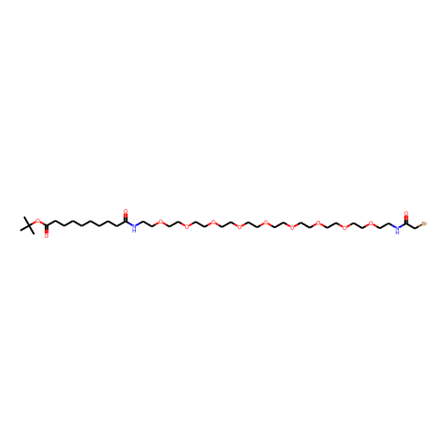 Bromoacetamido-PEG9-ethylcarbamoyl-C8-Boc Chemical Structure