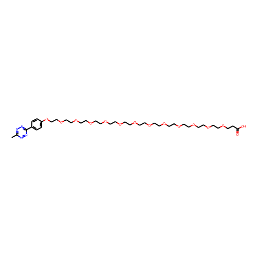 Methyltetrazine-PEG13-acid Chemical Structure