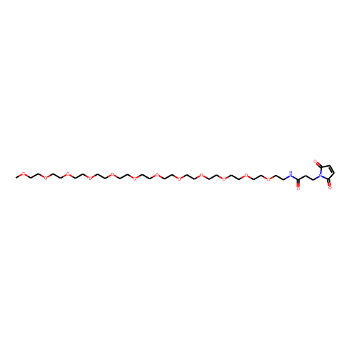 m-PEG12-Mal Chemical Structure