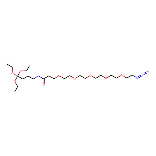 Azido-PEG5-triethoxysilane Chemical Structure