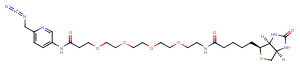 Biotin-PEG4-Picolyl azide Chemical Structure