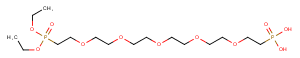 Diethoxy-phosphorylethyl-PEG5-ethylphosphonic acid Chemical Structure