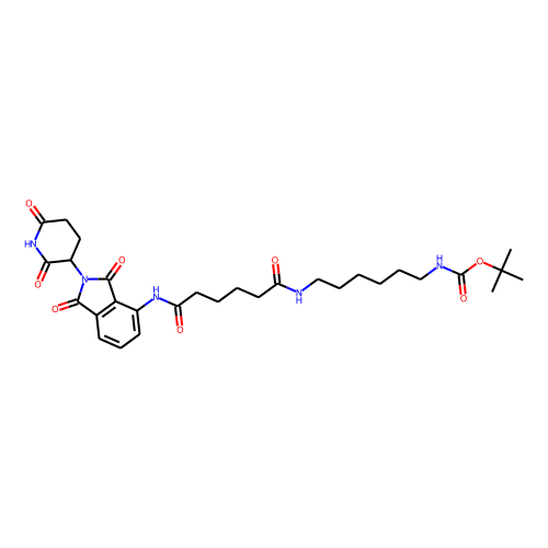Pomalidomide-amido-C4-amido-C6-NH-Boc Chemical Structure