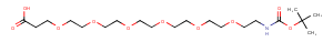 Boc-NH-PEG6-CH2CH2COOH Chemical Structure