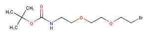 N-Boc-PEG3-bromide Chemical Structure