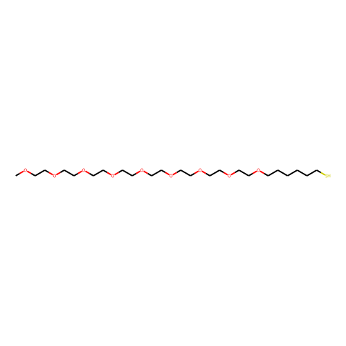 m-PEG9-C4-SH Chemical Structure