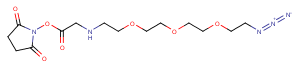 Azido-PEG3-aminoacetic acid-NHS ester Chemical Structure