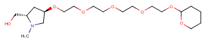 THP-PEG4-Pyrrolidine(N-Me)-CH2OH Chemical Structure