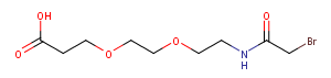 Bromoacetamido-PEG2-C2-acid Chemical Structure