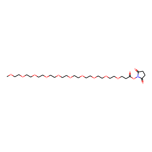 m-PEG10-NHS ester Chemical Structure