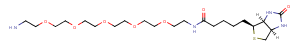 Biotin-PEG5-amine Chemical Structure