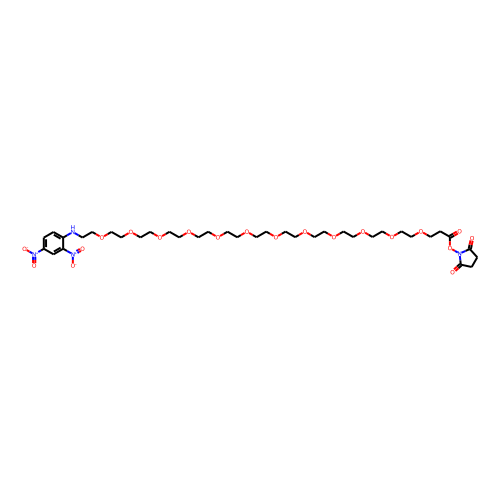 DNP-PEG12-NHS ester Chemical Structure