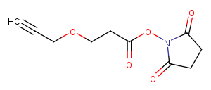 Propargyl-PEG1-NHS ester Chemical Structure