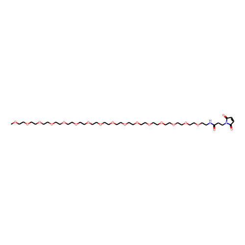 m-PEG16-Mal Chemical Structure