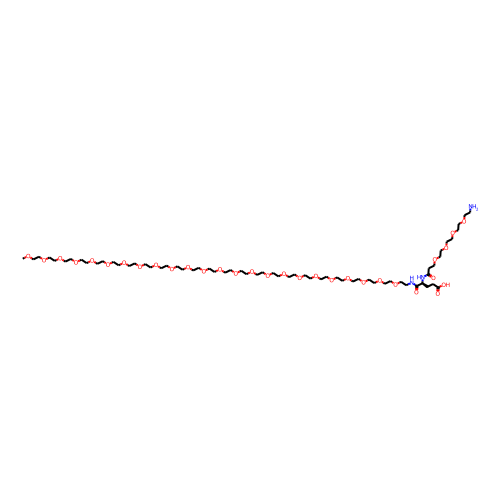 NH2-PEG4-Glu(OH)-NH-m-PEG24 Chemical Structure