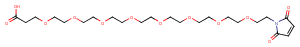 Mal-PEG8-acid Chemical Structure