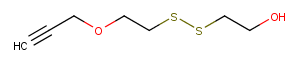 Propargyl-PEG1-SS-alcohol Chemical Structure
