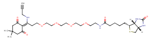 Dde Biotin-PEG4-alkyne Chemical Structure