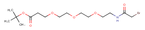 Bromoacetamido-PEG3-C2-Boc Chemical Structure
