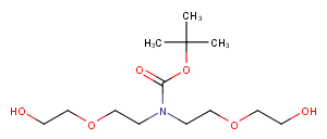 N-Boc-N-bis(PEG2-OH) Chemical Structure