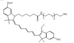 Cy7-PEG-NH2,MW:2000 近红外荧光染料CY7聚乙二醇氨基