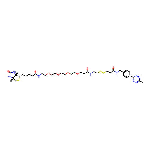 Methyltetrazine-SS-PEG4-Biotin Chemical Structure