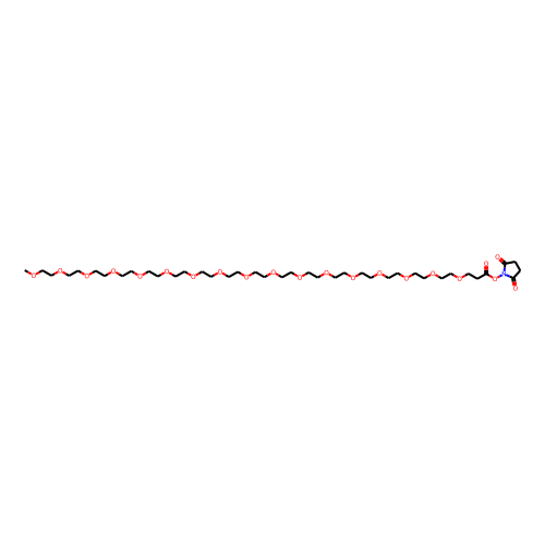 m-PEG17-NHS ester Chemical Structure