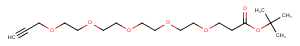 Propargyl-PEG4-CH2CH2-Boc Chemical Structure