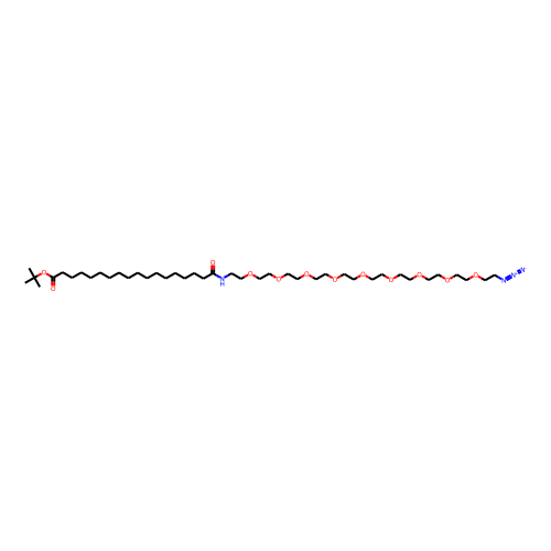Azide-PEG9-amido-C16-Boc Chemical Structure