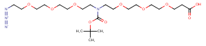 N-(Azido-PEG3)-N-Boc-PEG3-acid Chemical Structure