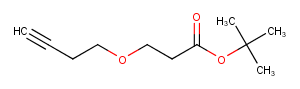 Alkyne-ethyl-PEG1-Boc Chemical Structure