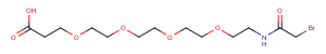 Bromoacetamido-PEG4-acid Chemical Structure