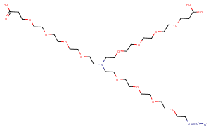 N-(Azido-PEG4)-N-bis(PEG4-acid) Chemical Structure