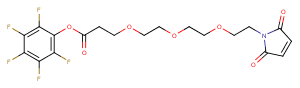 Mal-PEG3-PFP ester Chemical Structure
