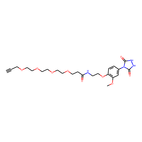 PTAD-PEG4-alkyne Chemical Structure