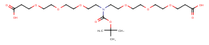 N-Boc-N-bis(PEG3-acid) Chemical Structure