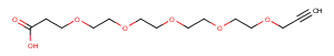 Propargyl-PEG5-acid Chemical Structure