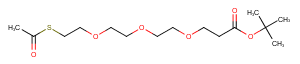 S-acetyl-PEG3-Boc Chemical Structure