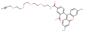 Carboxyrhodamine 110-PEG4-alkyne Chemical Structure