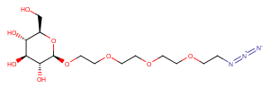 Azido-PEG4-beta-D-glucose Chemical Structure