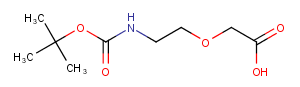 Boc-NH-PEG1-CH2COOH Chemical Structure