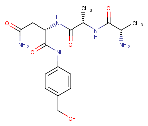 Ala-Ala-Asn-PAB Chemical Structure