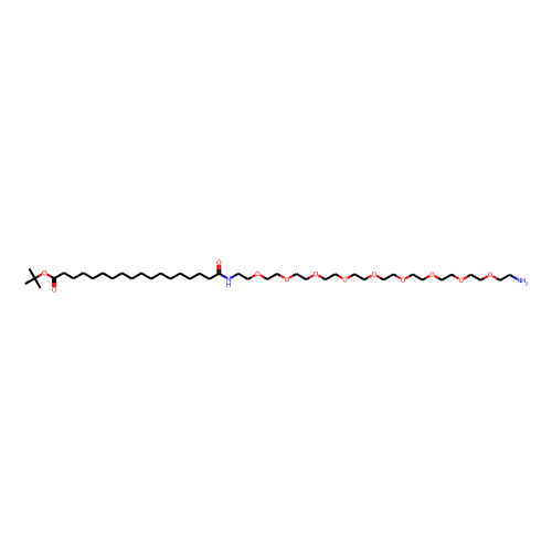 Amino-PEG9-amido-C16-Boc Chemical Structure