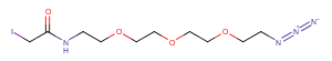 Iodoacetamide-PEG3-azide Chemical Structure