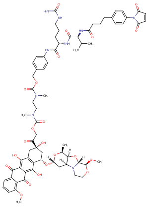 Mal-Phe-C4-VC-PAB-DMEA-PNU-159682 Chemical Structure