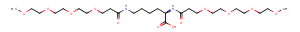 Bis-(m-PEG4)-amidohexanoic acid Chemical Structure