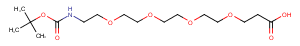 Boc-NH-PEG4-CH2CH2COOH Chemical Structure