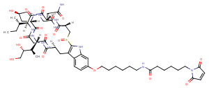 Mal-C6-α-Amanitin Chemical Structure